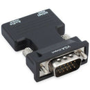 1080P HDMI Female to VGA Male Converter Adapter+Audio Cable Dongle 3.5mm Stereo