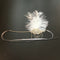 White Feather Flapper Headband w/Tassel 1920s Great   Bridal Headpiece