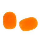 Microphone Cap Cover Windshileld for Lapel Lavalier Headset Mic Orange