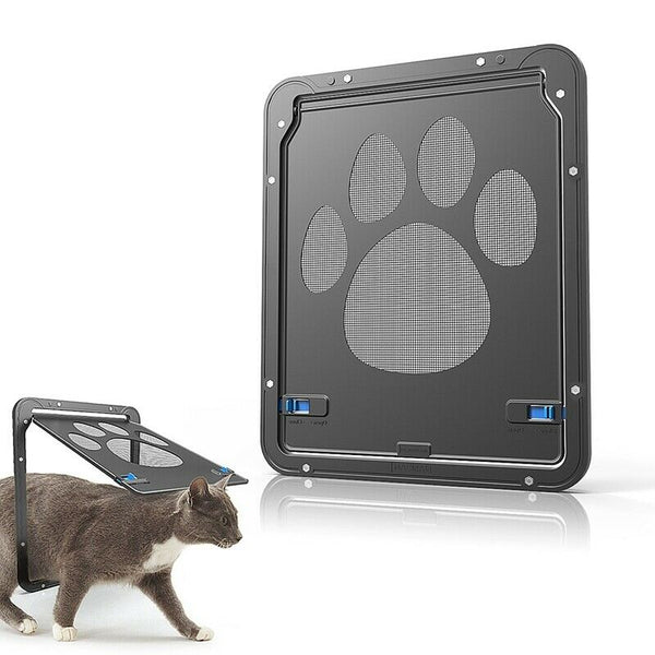 Pet Screen Door - Pet Window Screen Dog Door Screen Door for Cats Dogs--Sma