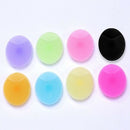 2Pcs Spa Silicone Beauty Wash Pad Skin Scrub Cleaning Pad Wash Face Facial