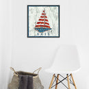 5D DIY Full Drill Diamond Painting Sailing Boat Cross Stitch Embroidery Kit