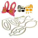 Rabbit Ears Bowknot Metal Cutting Dies for DIY Scrapbooking Album Card Decor