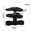 Scuba Diving Lights Clamp Easy Moving for Ãâ€ 25mm Ball Video Camera Tray