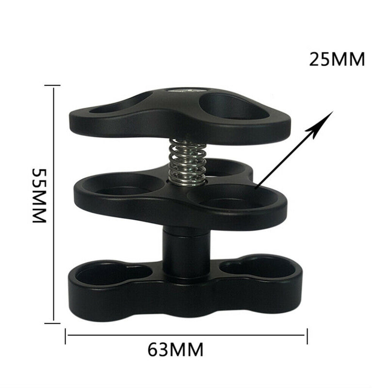 Scuba Diving Lights Clamp Easy Moving for Ãâ€ 25mm Ball Video Camera Tray