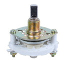 Plastic Knob 1P6T 1 Pole 6 Throw Band Channel Rotary Switch Selector