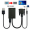 1080P VGA Male To HDMI Output Convert Adapter HD+ Audio TV AV HDTV Video JZP