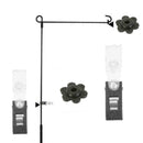 1 Set Garden Flag Pole Stand Rubber Stopper Flower Stopper New Rubber H1Y6 F1O3
