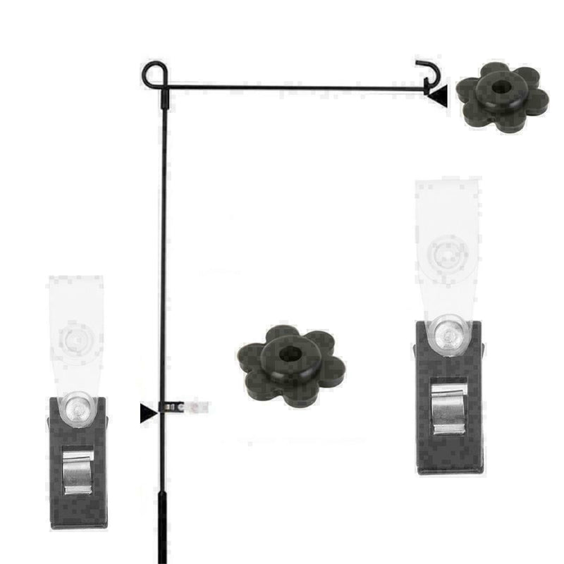 1 Set Garden Flag Pole Stand Rubber Stopper Flower Stopper New Rubber H1Y6 F1O3