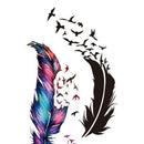 Cool Waterproof Tattoo Small Fresh Wild Goose Feather Pattern Tattoo StickerS.AU