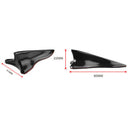 modified car decoration tail black tip shark fin car roof baffle for vehical 3C