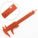 Tiny Mini 80mm Double Scale Plastic Vernier Caliper Ruler Gauge Measuring Tools