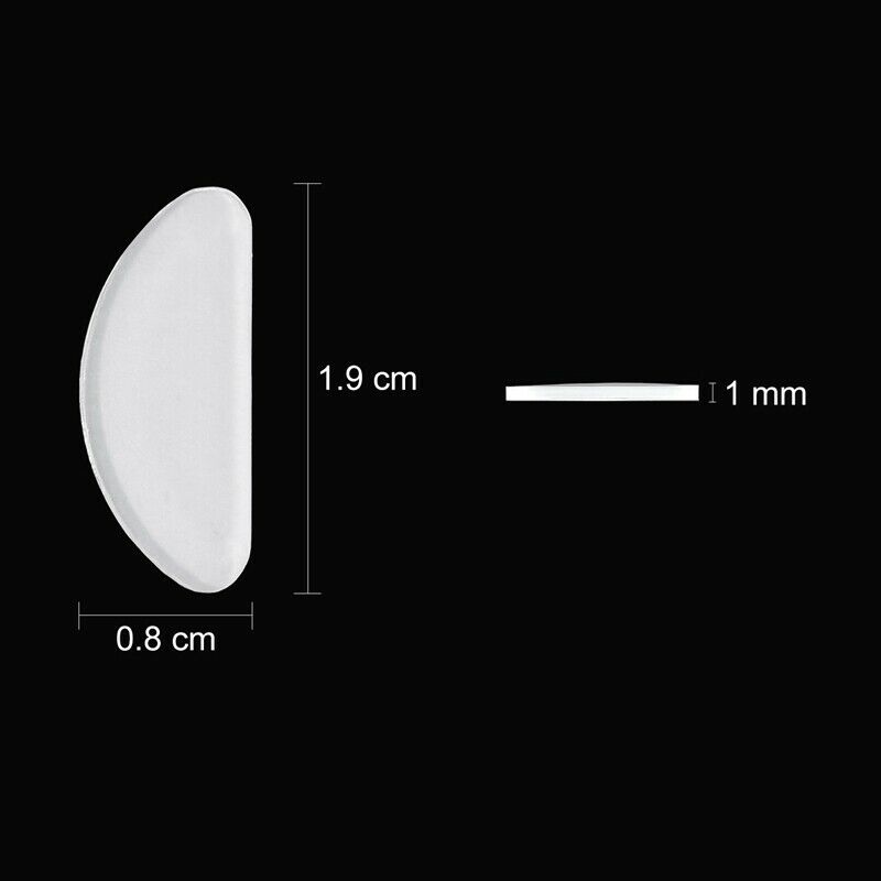 18 Pairs Eyeglasses Nose Pads Glasses Adhesive Silicone Anti-Slip Nosepads  T9Z2