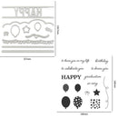 Cutting Die Seal Balloon Blessing Paper Card Decor (03 Cutting Die+Seal) A