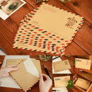 10pcs Mini Envelope Postcard Letter Stationary Storage Paper AirMail VintagLJ
