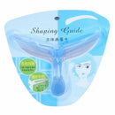 Plastic Women Eyebrow Template Shaper Cosmetic Tool 2 Pcs Clear Blue