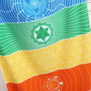 Hot Rainbow Beach Mat Mandala Blanket Wall Hanging Tapestry Stripe Yoga Tow Z4L6