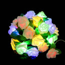 Romantic 20LED Rose Flower Lamp Home Holiday Festival Party Lights Decor