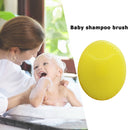Silicone Face Cleansing Brushes Baby Shampoo Massage Mini Brush (Yellow)