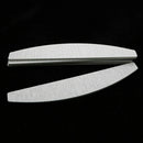 Nail files, D shape, double sided, gray white, 10 pieces O4M3