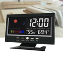Electronic Clock Weather Color Alarm Clock Novelty Voice Control  Weather 2019