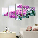 5 Panels Unframed Art Canvas Oil Painting Picture Moth Orchid 20*30/40/50cm