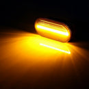 Car Dynamic Water Light Led Foliate Turn Signal For Volkswagen Bora Golf 3