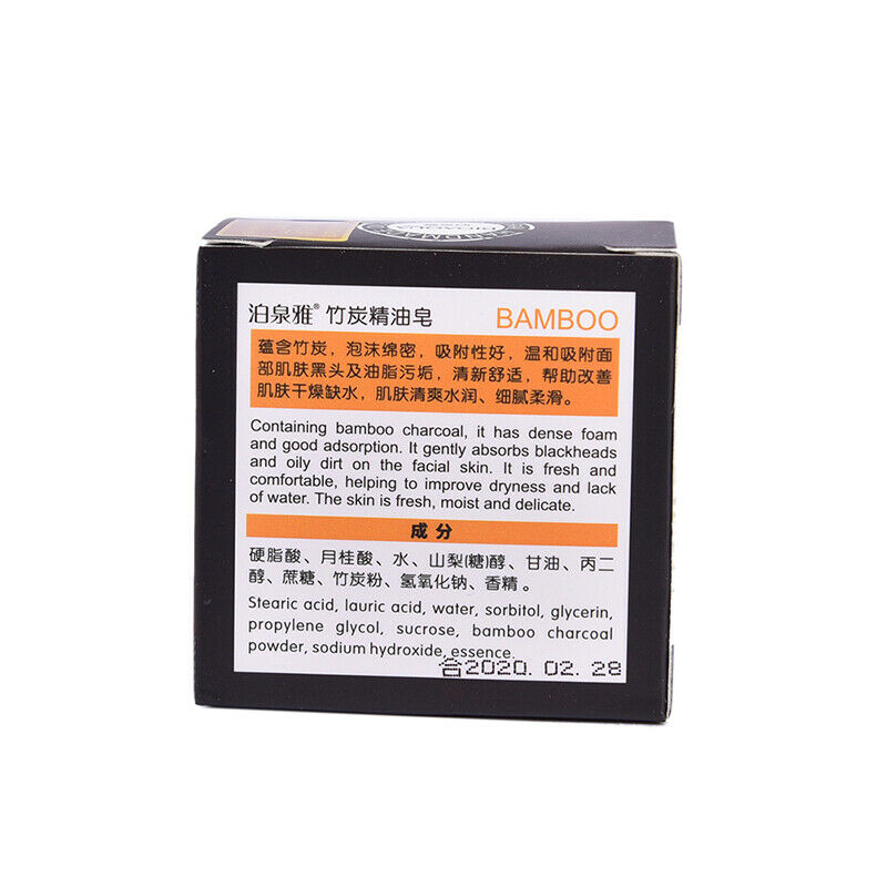 Black Bamboo Charcoal Soap Treatment Skin Care Face Body Clear Whitening S Gw