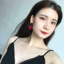 Fashion Women Lover Heart Ball Dangle Ear Stud Geometric Earrings Jewelry