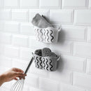 Kitchen Sink Faucet Caddy Bath Hanging Organizer Sink Draining Soap Sponge  B5B4