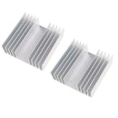2 Pack 100*33*100mm Cooling Fin, Aluminum Heat Sink Radiator for CPU RAM IC LED