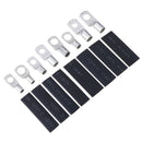 140PCS Car Copper Ring Lug Terminal Heat Shrink Tubing Battery Wire Connecto&+