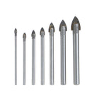 7Pcs 3/4/5/6/8/10/12mm Triangle Tip Glass Drill Set Tile Cermic Drill Bit