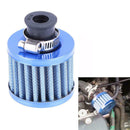 Details about  12mm Blue Car Motor Cold Air Intake Filter Turbo Vent Crankc