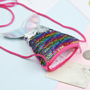 Girls kids mermaid tail crossbody bags coin purse wallet card holder storageOZ
