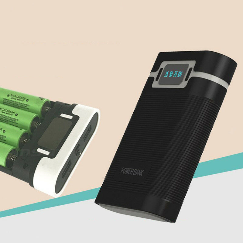 3 in 1 Solar Charger Power Bank 12000mAh USB Battery Black