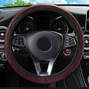 Universal Car Steering Wheel Cover Soft Leather Breathable Anti-slip 15''/38cm