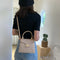 Lattice Pattern PU Women Shoulder Bags Elegant Crossbody Handbags (Khaki)