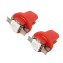 10 T5 B8.5D 5050 1SMD Car LED Dashboard Dash Gauge Instrument Light Red Part