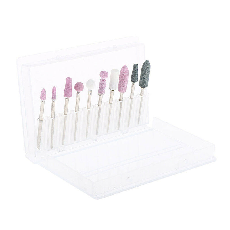 Professional Electric Nail Art Drill Bits Set 3/32 inch Quartz Manicure