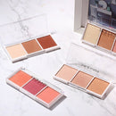 Sace Lady 4 Colors Highlighter Palette Makeup Face Contour Powder Bronzer M