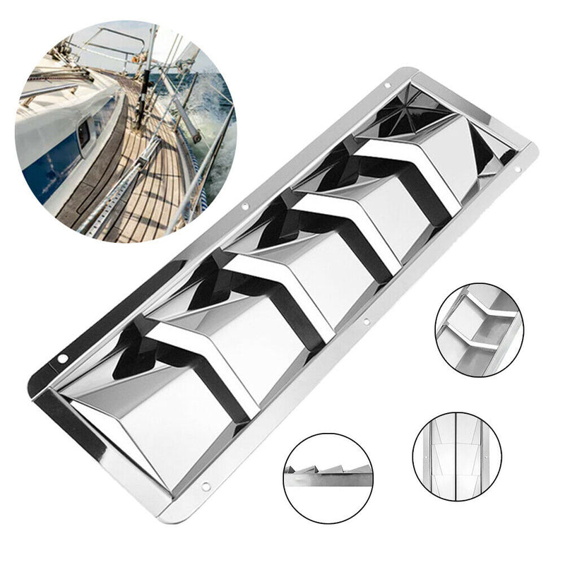 Vent Louver Caravan Hardware 5 Slot Boat Marine Stainless Steel Ventilators Air