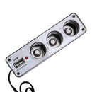 3 Way Car Cigarette Lighter Socket Splitter Charger Power Adapter+USB DC 12