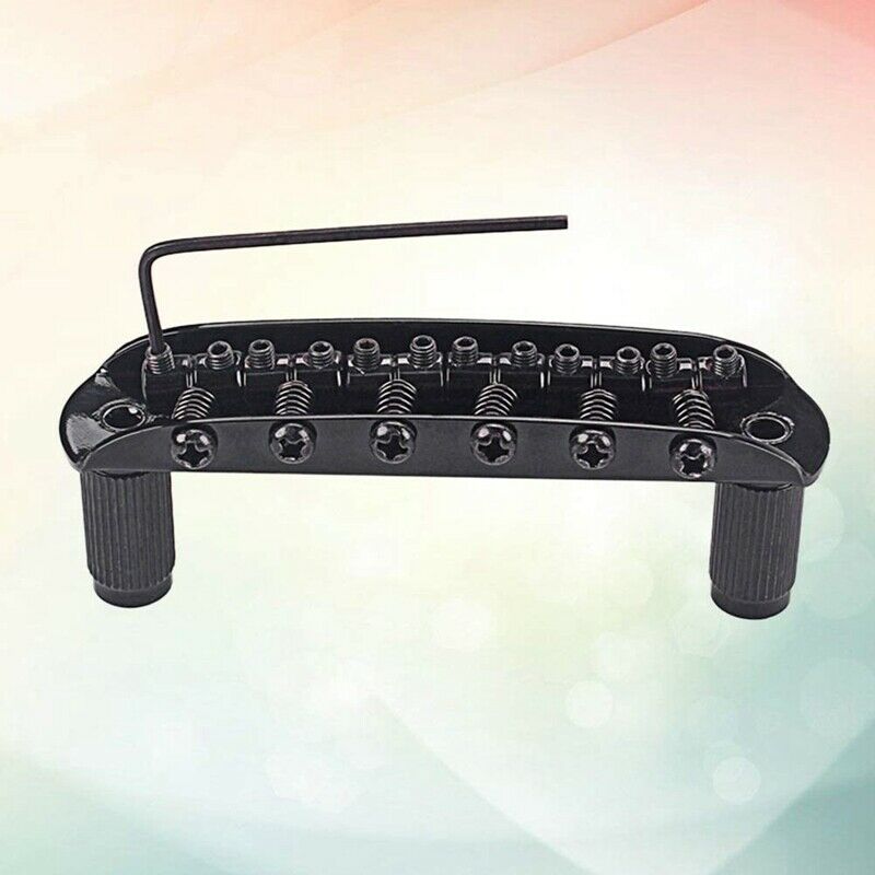 Black 6-String Guitar Bridge Jazz Bridge For 6-String Electric Guitar Saddl