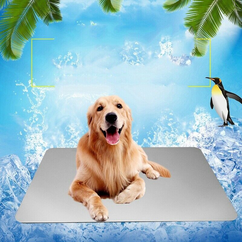 1X(Pet Aluminum Heat Sink Dog Cat Summer Cooling Mat High-End Aluminum Allo
