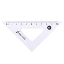 4Pcs plastic school rulers straight angled triangle protractor patchwork rule3C