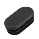 Oval Table Chair Leg Tube Pipe Insert End Cap 40mm x 20mm 20pcs Black X3O9
