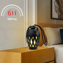 Camping Music Bluetooth Speaker Flickers HiFi Stereo LED Flame Wireless Portable