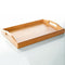 39*25cm Solid Bamboo Flat Tea Tray Coffee Food Drink Serving Table With  EZV