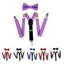 Wedding Casual Party Formal Adjustable Braces Kids Suspenders Bowtie Set